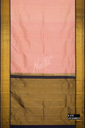Peach Kanchipuram Silk Saree