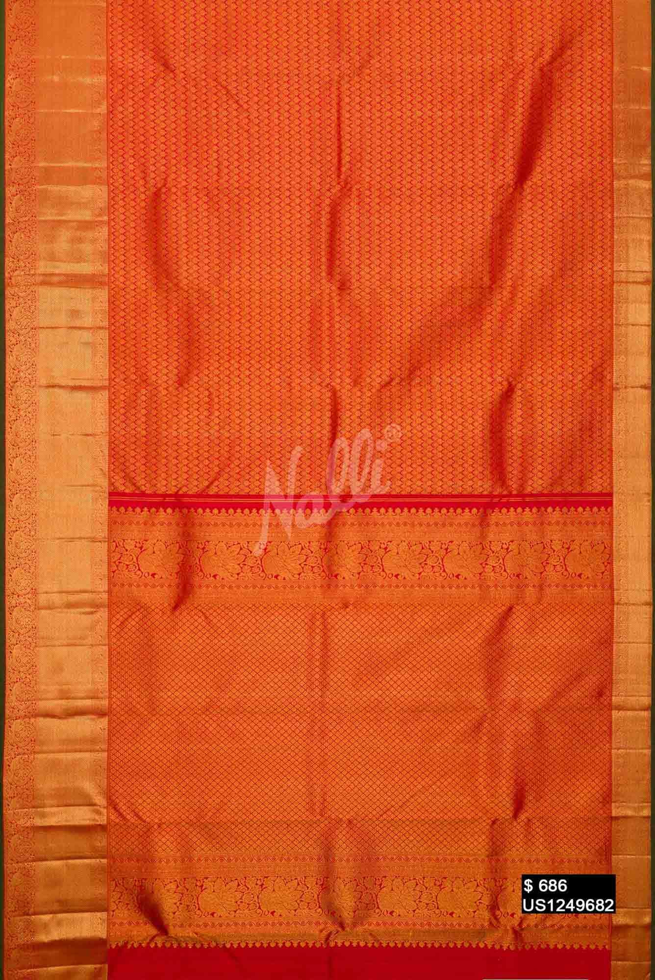 Red Kanchipuram Silk Saree