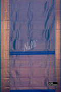 Peacock Blue Kanchipuram Silk Saree