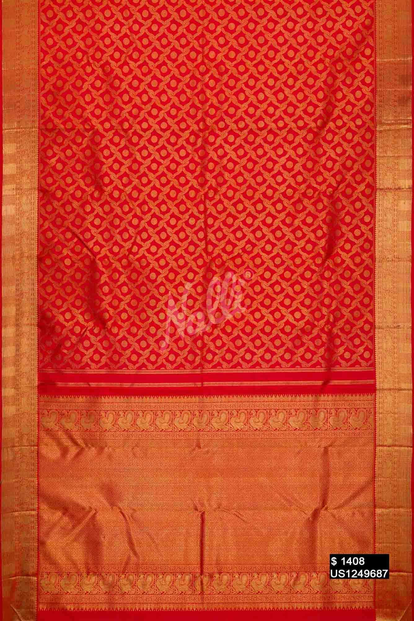 Red Kanchipuram Silk Saree