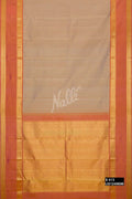Sandal Kanchipuram Silk Saree