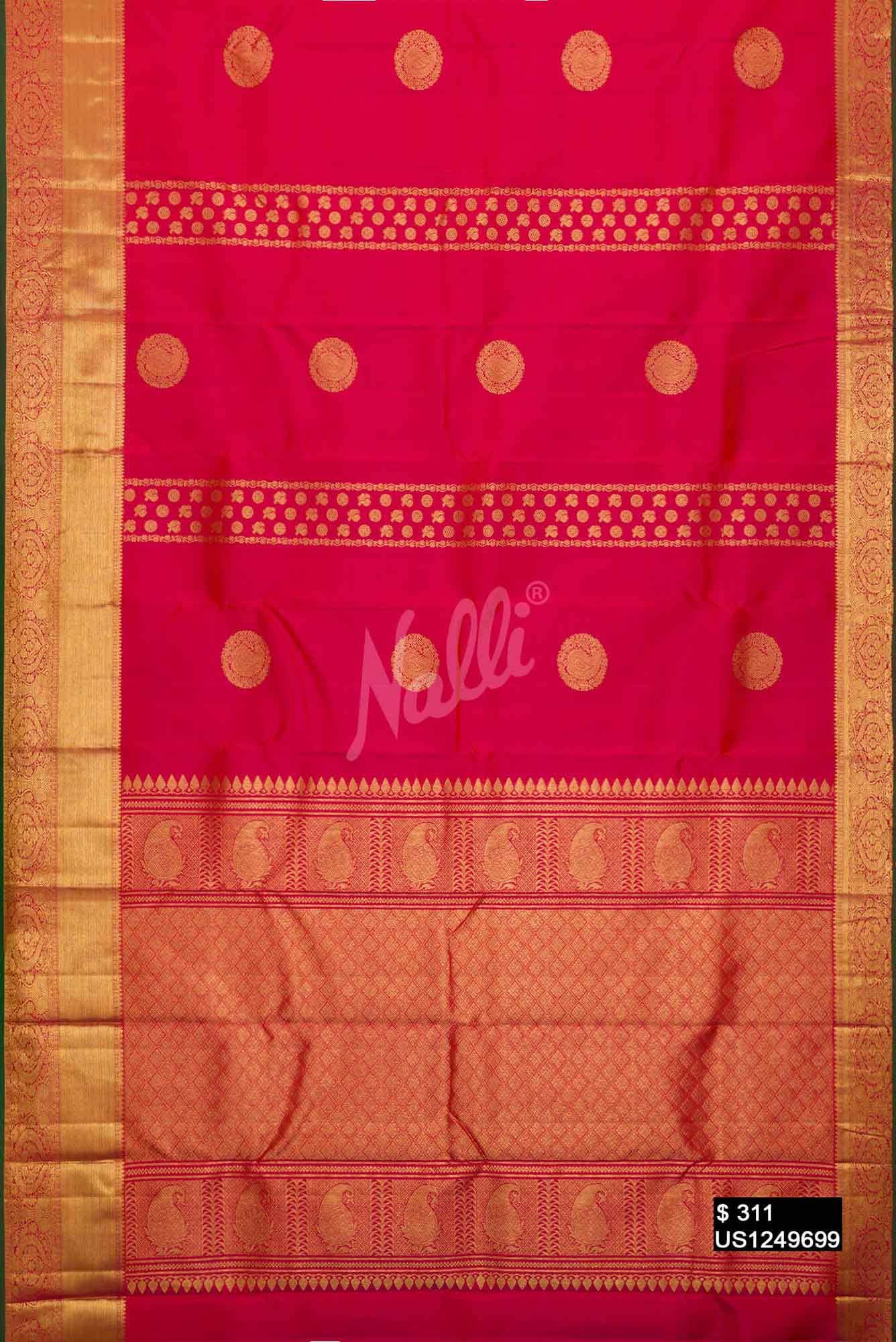Pink Kanchipuram Silk Saree