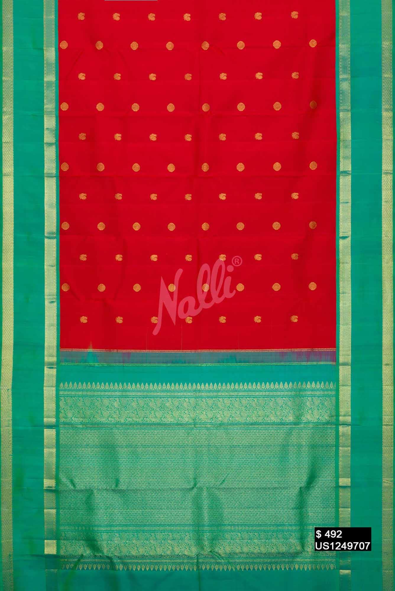Red Kanchipuram Silk Saree