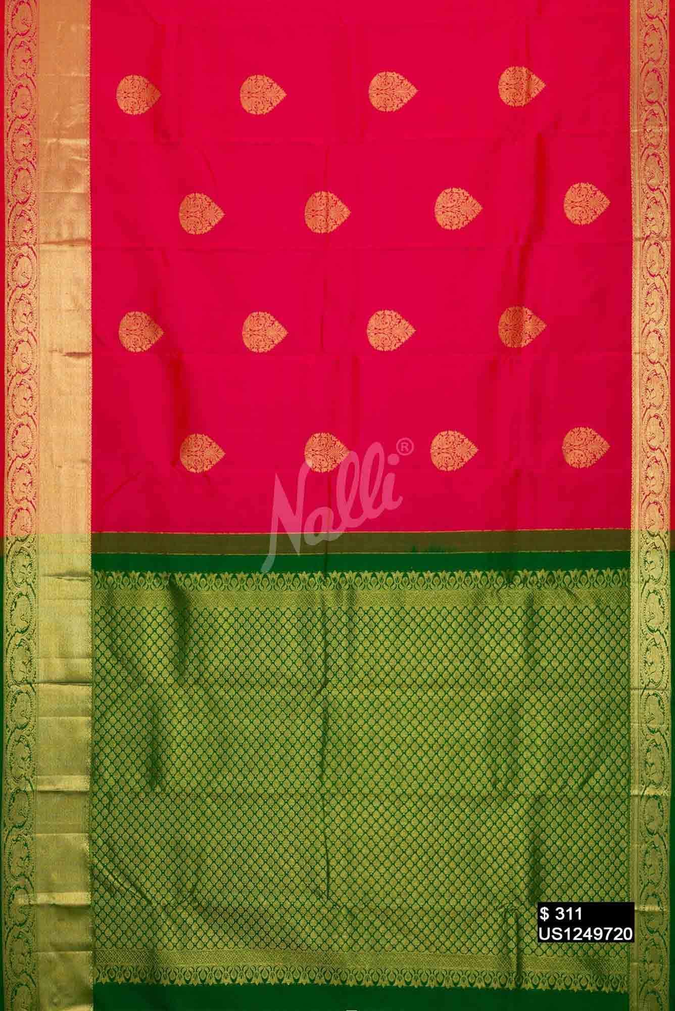 Pink Kanchipuram Silk Saree