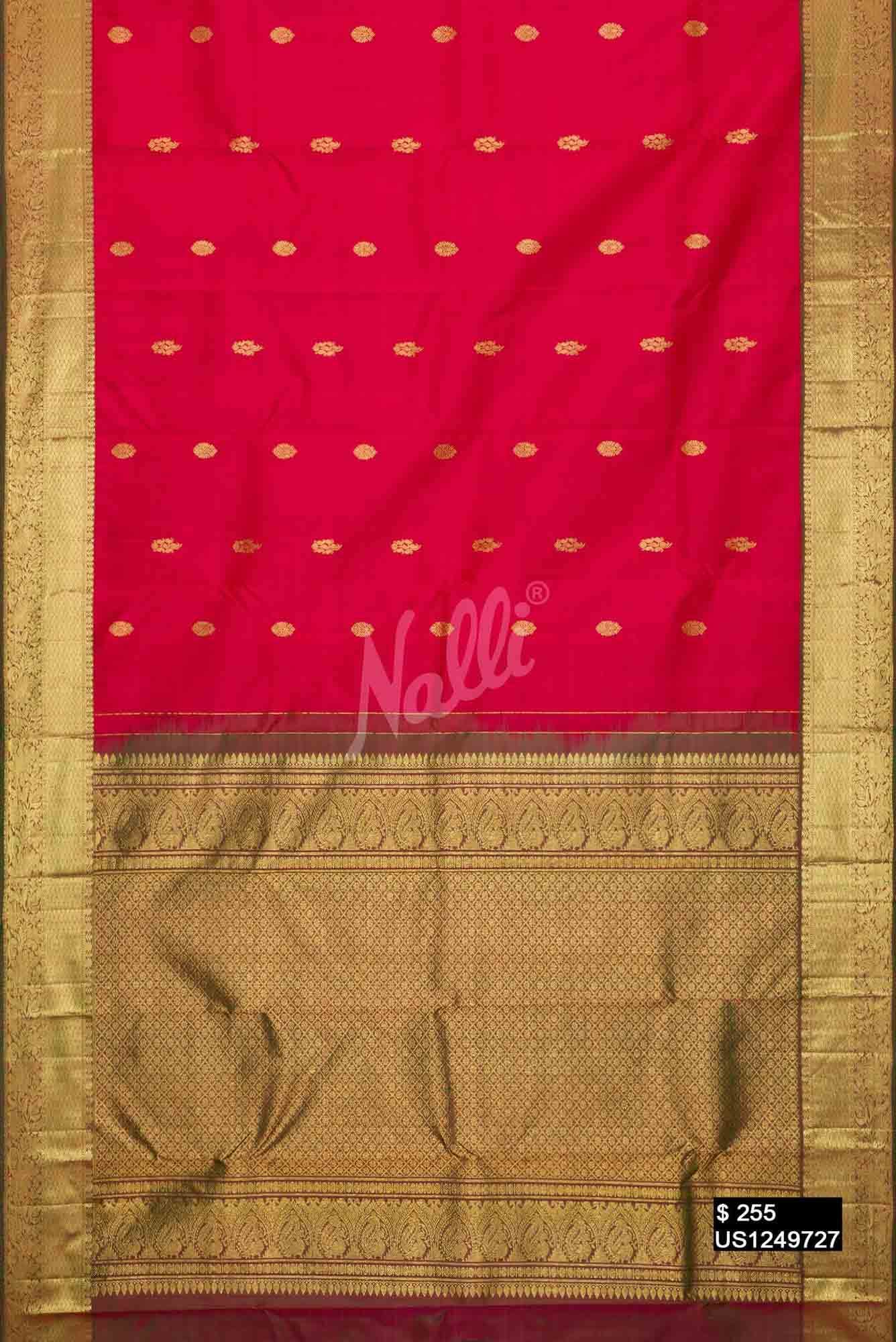 Imperial Pink Kanchipuram Silk Saree