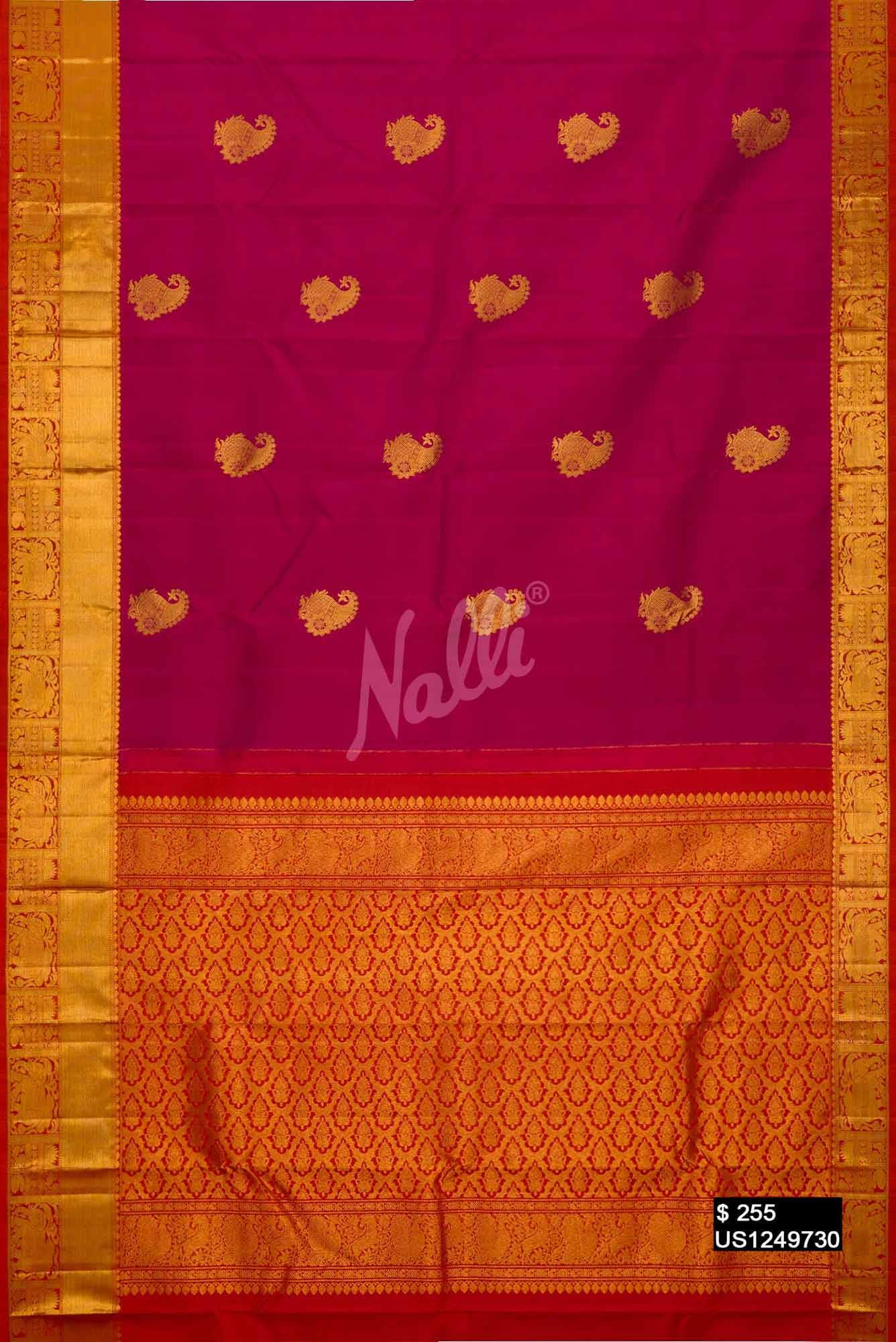 Pink Kanchipuram Silk Saree
