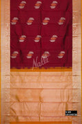 Maroon Kanchipuram Silk Saree