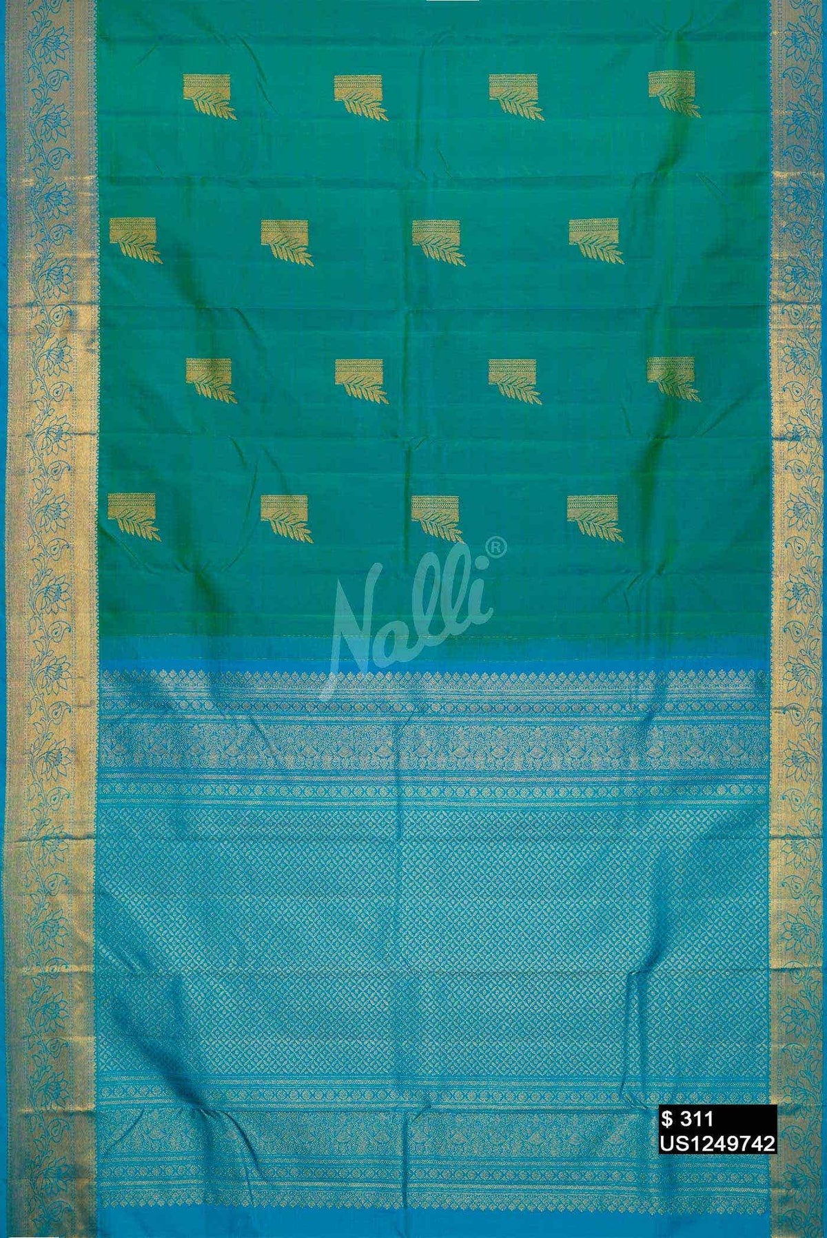Green Kanchipuram Silk Saree
