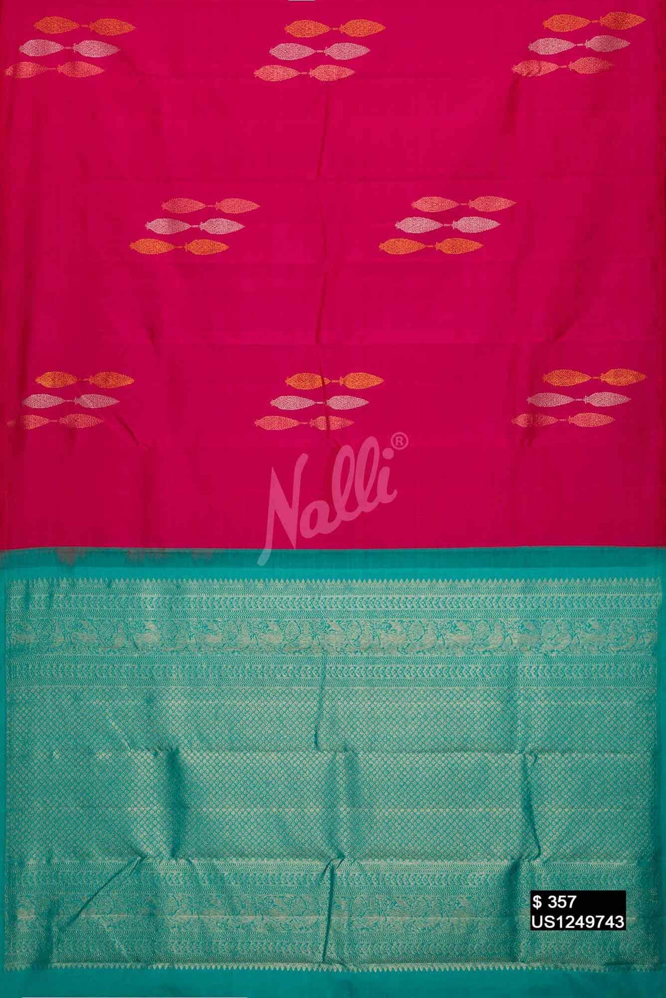 Pink Kanchipuram Silk Saree