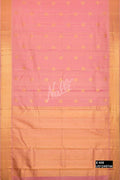 Golden Peach Kanchipuram Silk Saree
