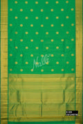 Parrot Green Kanchipuram Silk Saree