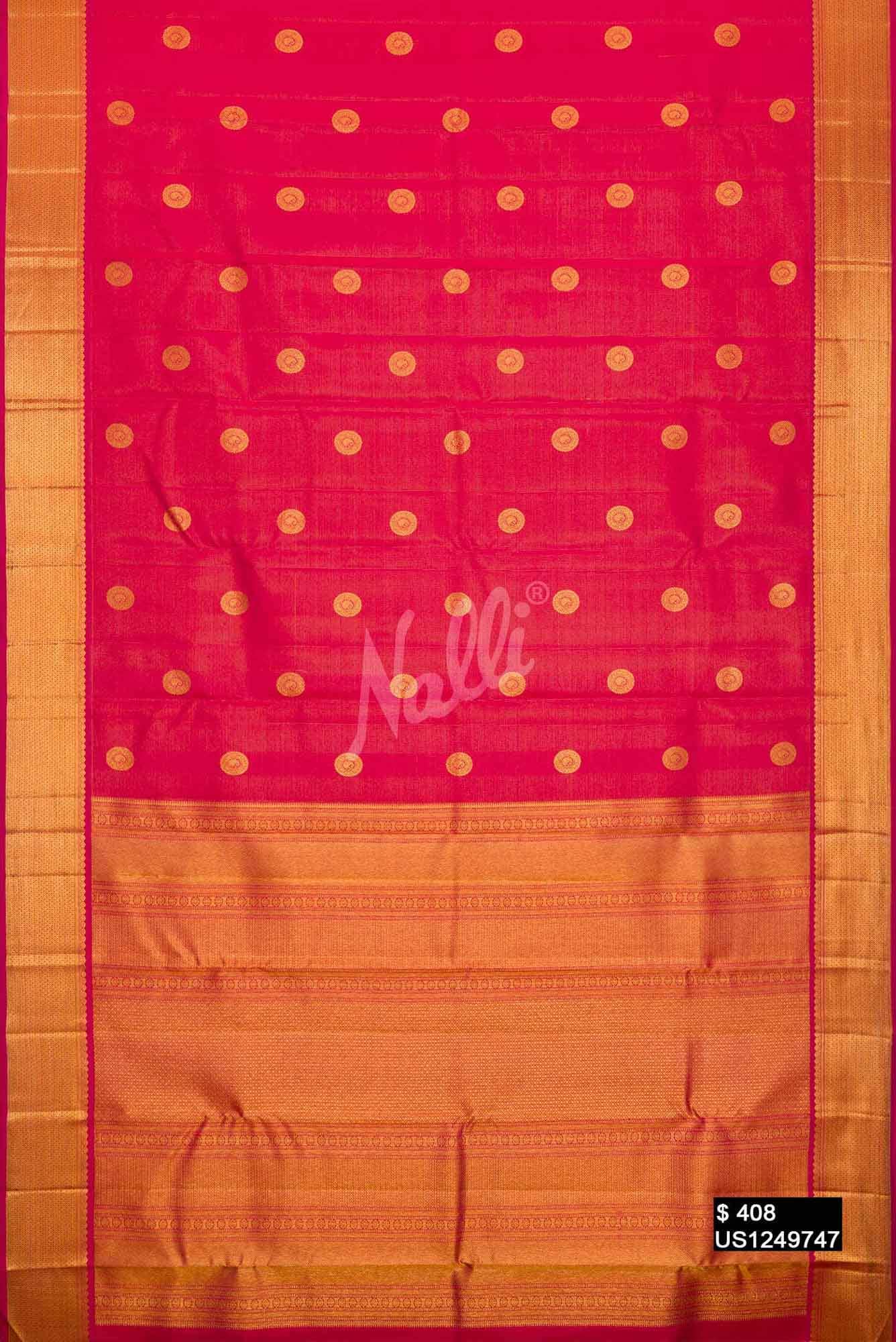 Pink Kanchipuram Silk Saree