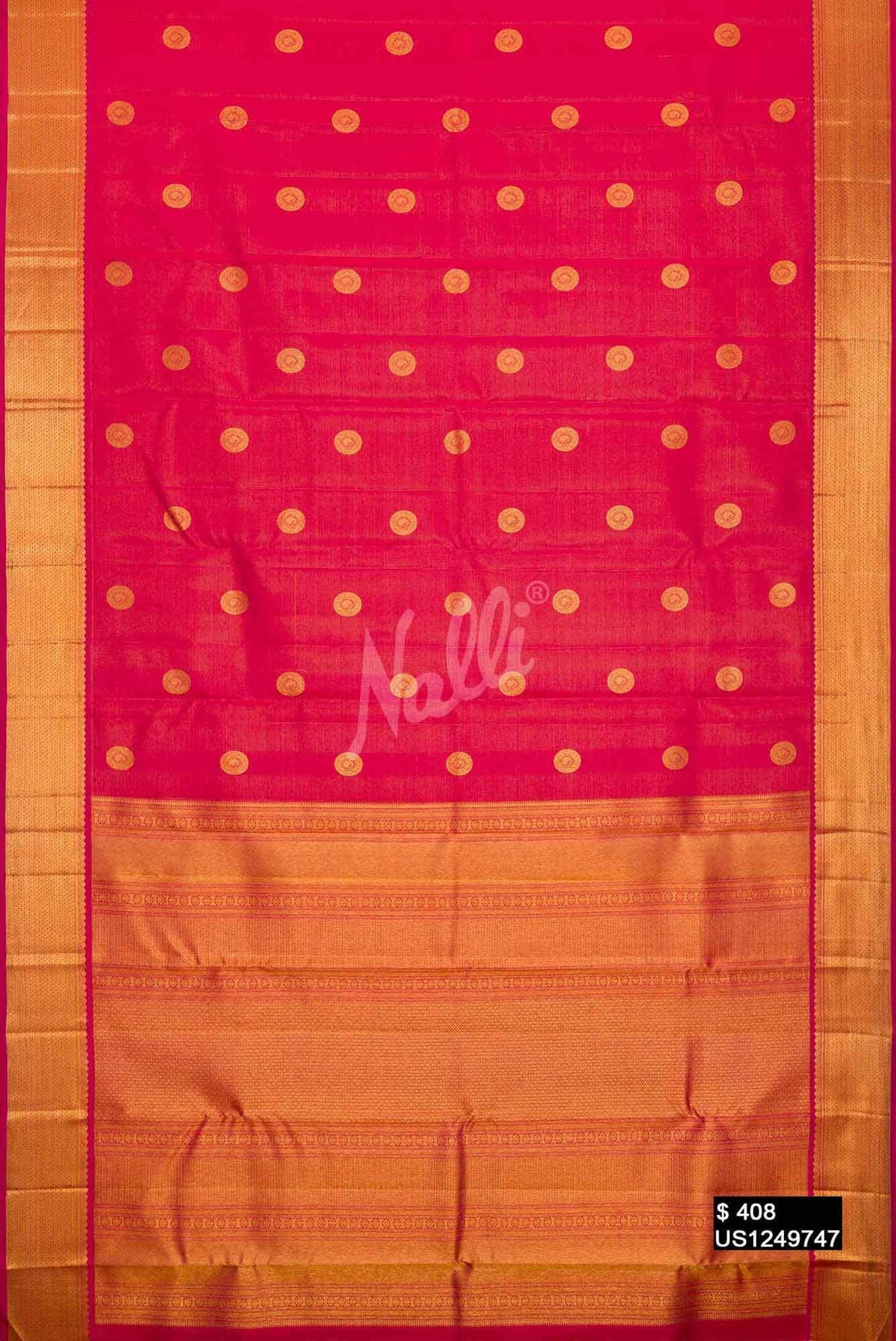 Pink Kanchipuram Silk Saree