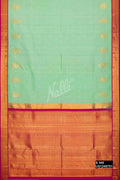 Sea Green Kanchipuram Silk Saree