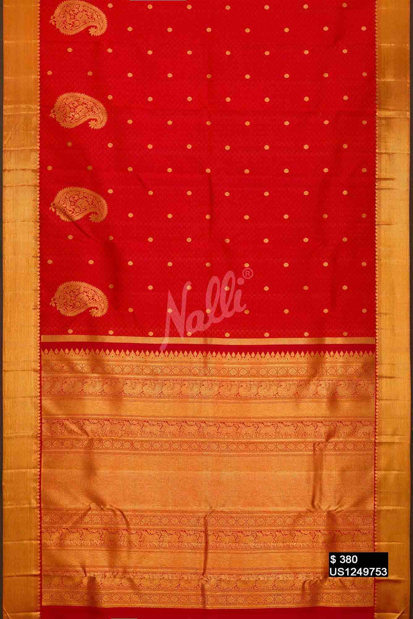 Maroon Kanchipuram Silk Saree