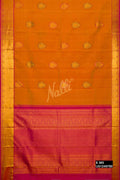 Mustard Kanchipuram Silk Saree