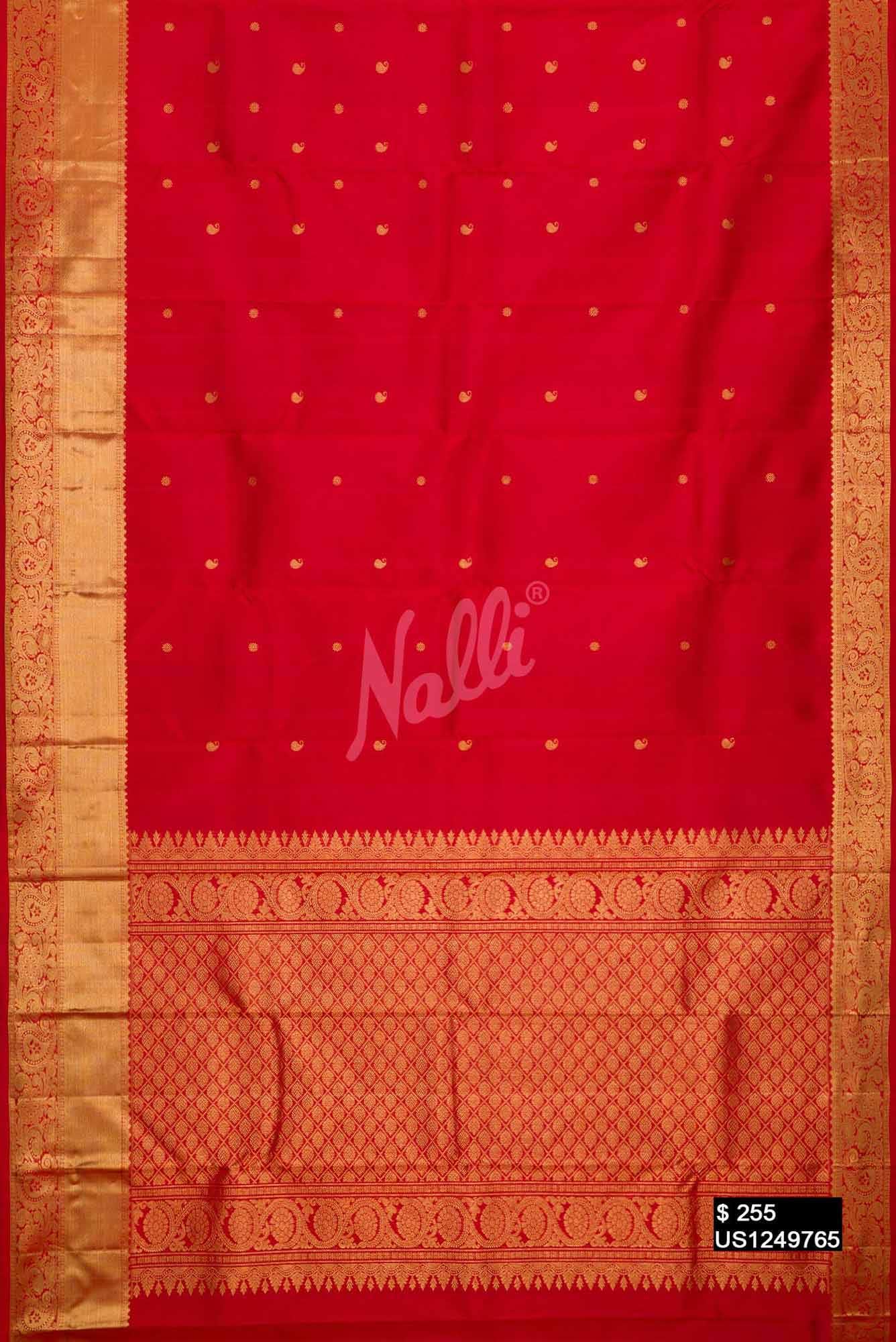 Red Kanchipuram Silk Saree