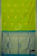 Parrot Green Kanchipuram Silk Saree