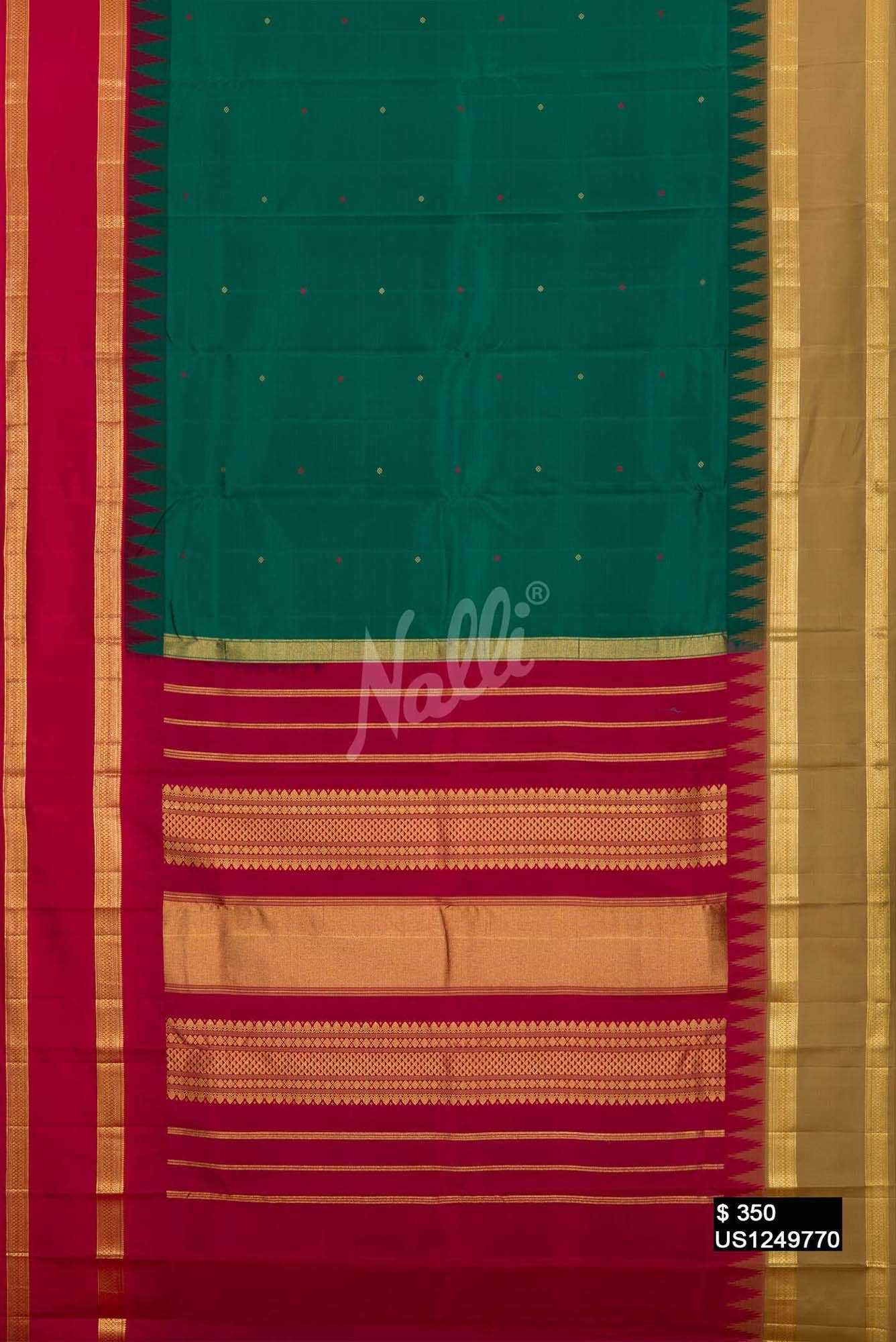 Green Kanchipuram Silk Saree