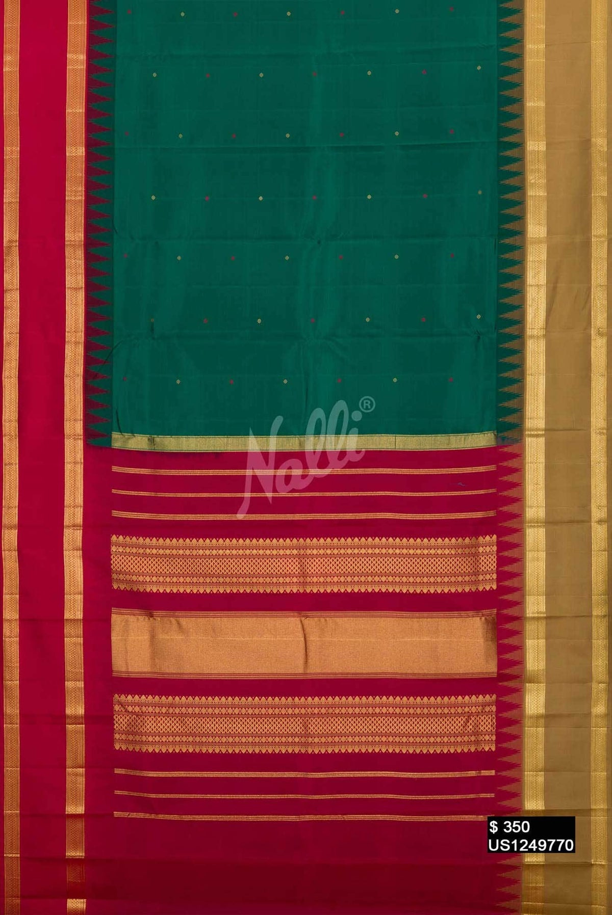 Green Kanchipuram Silk Saree