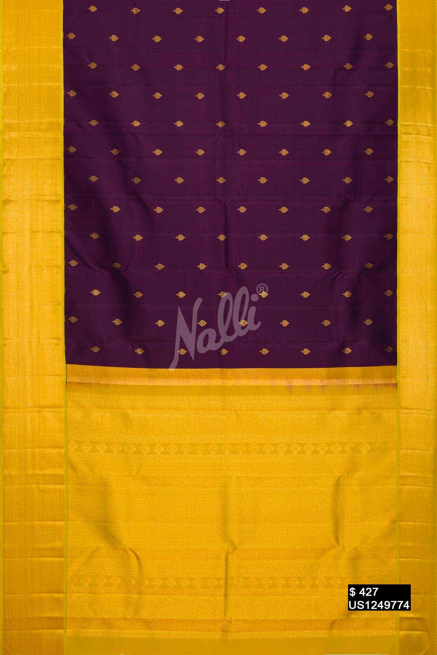 Violet Kanchipuram Silk Saree