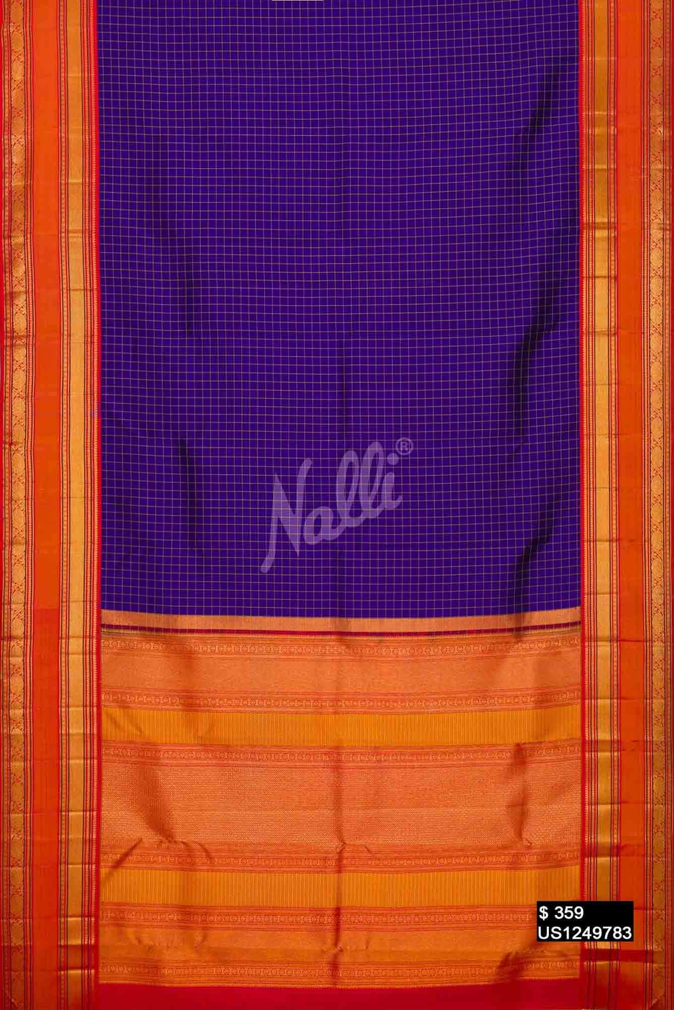 Royal Blue Kanchipuram Silk Saree