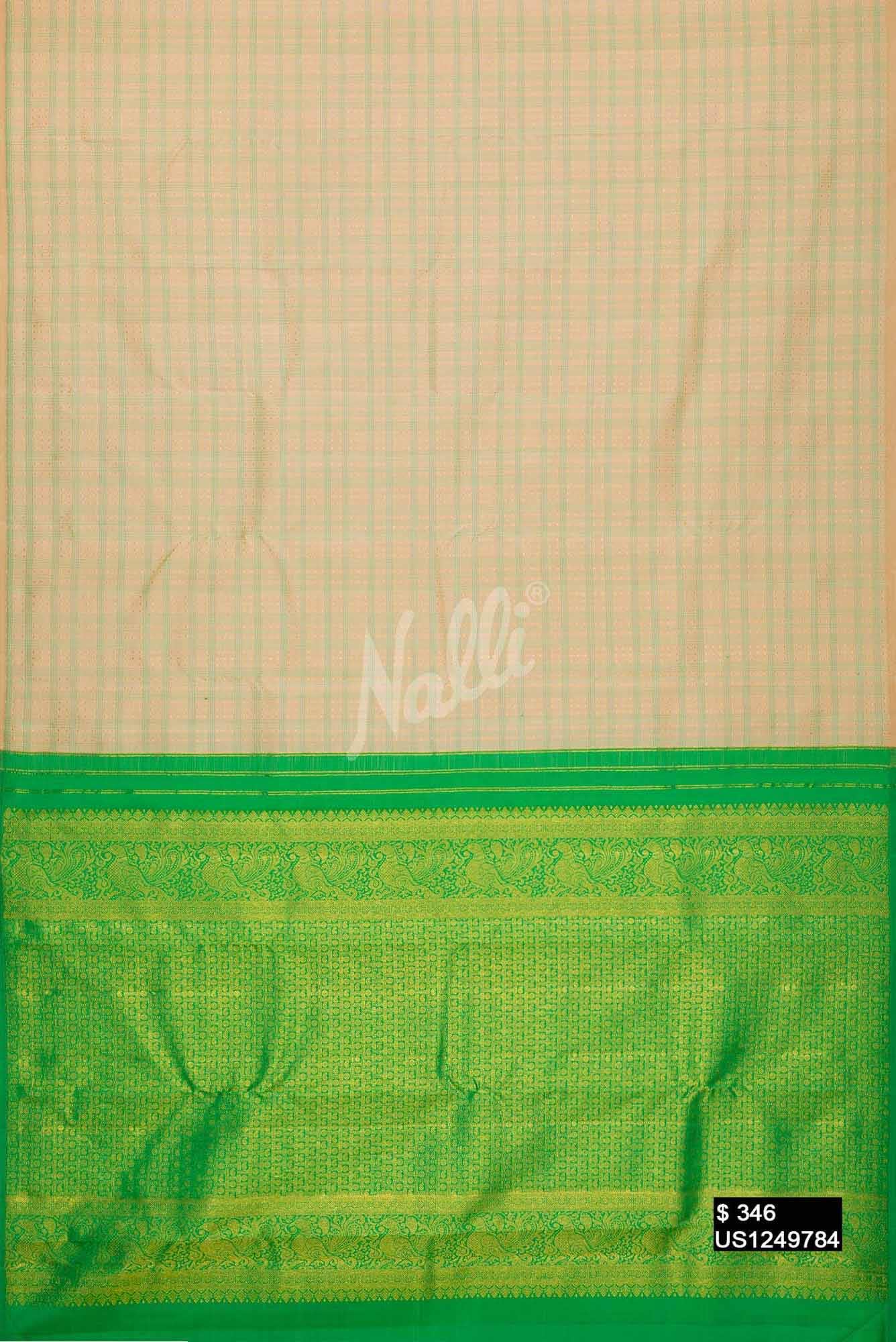 Sandal Kanchipuram Silk Saree