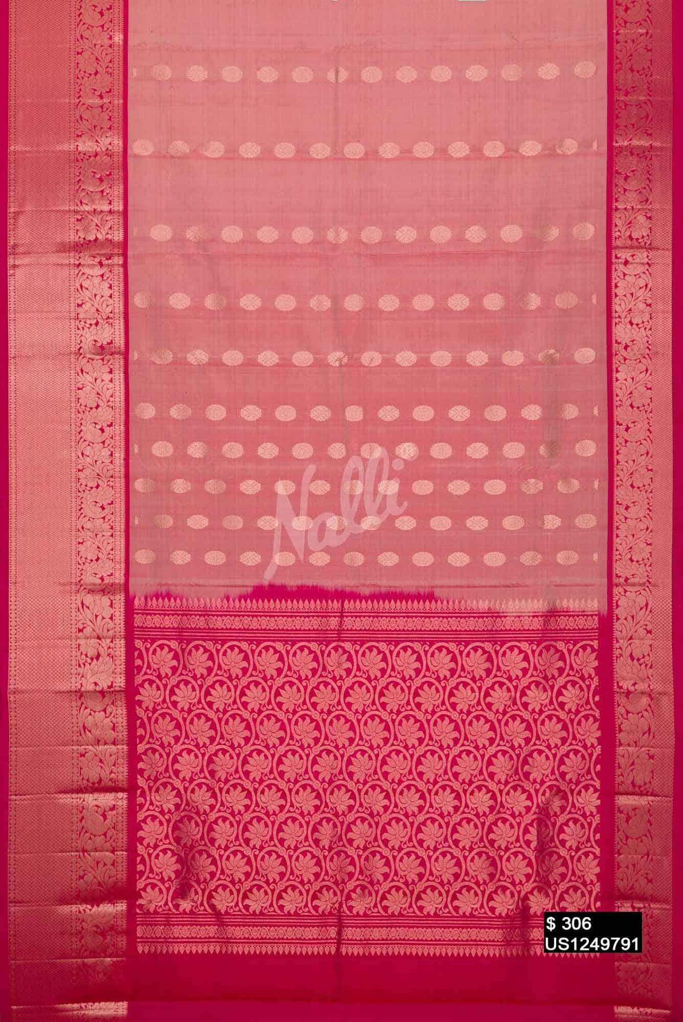 Pink Kanchipuram Silk Saree