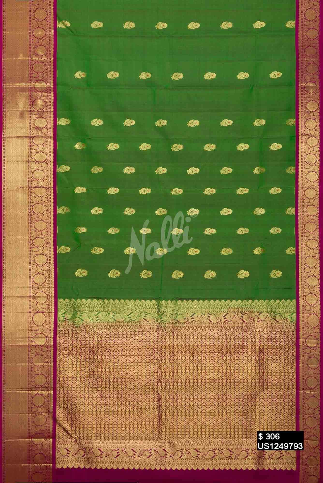 Green Kanchipuram Silk Saree