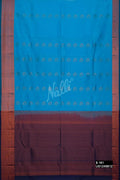Sky Blue Kanchipuram Silk Saree