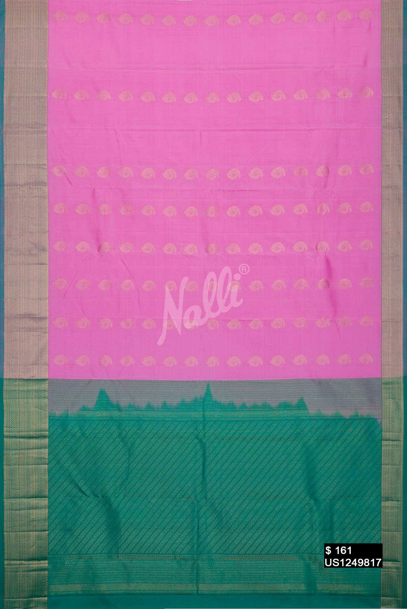 Pink Kanchipuram Silk Saree