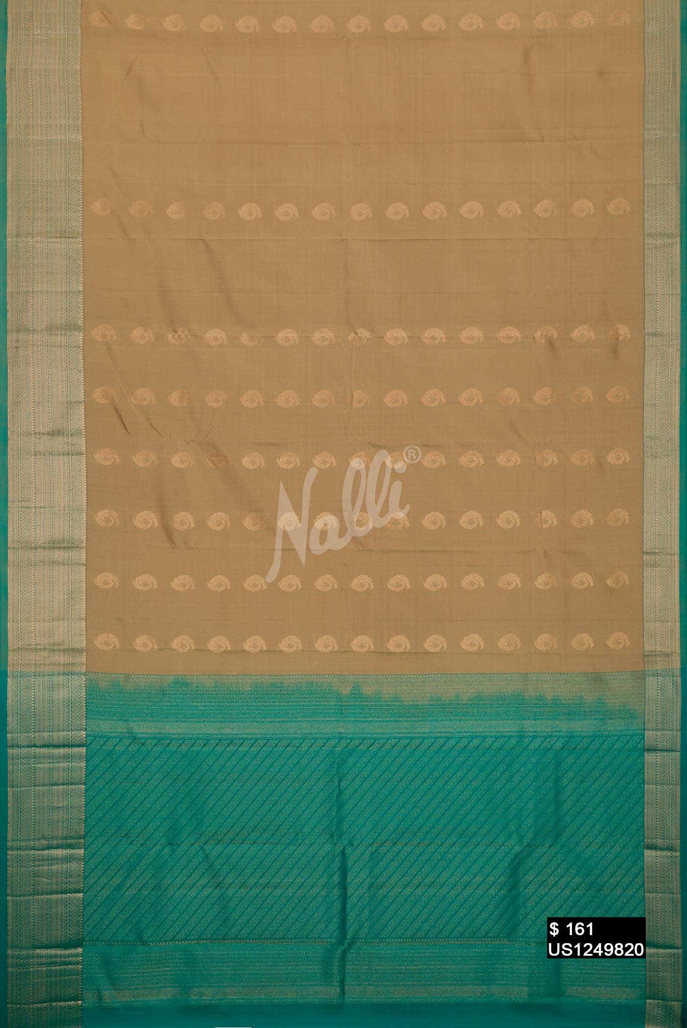 Gold Kanchipuram Silk Saree