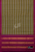 Mehandi Green and Grey Kanchipuram Silk Saree