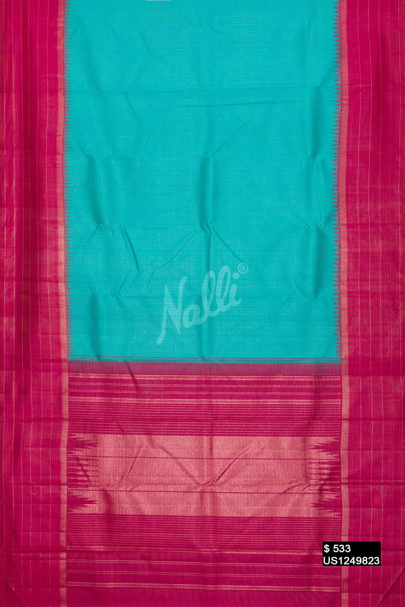 Blue Kanchipuram Silk Saree