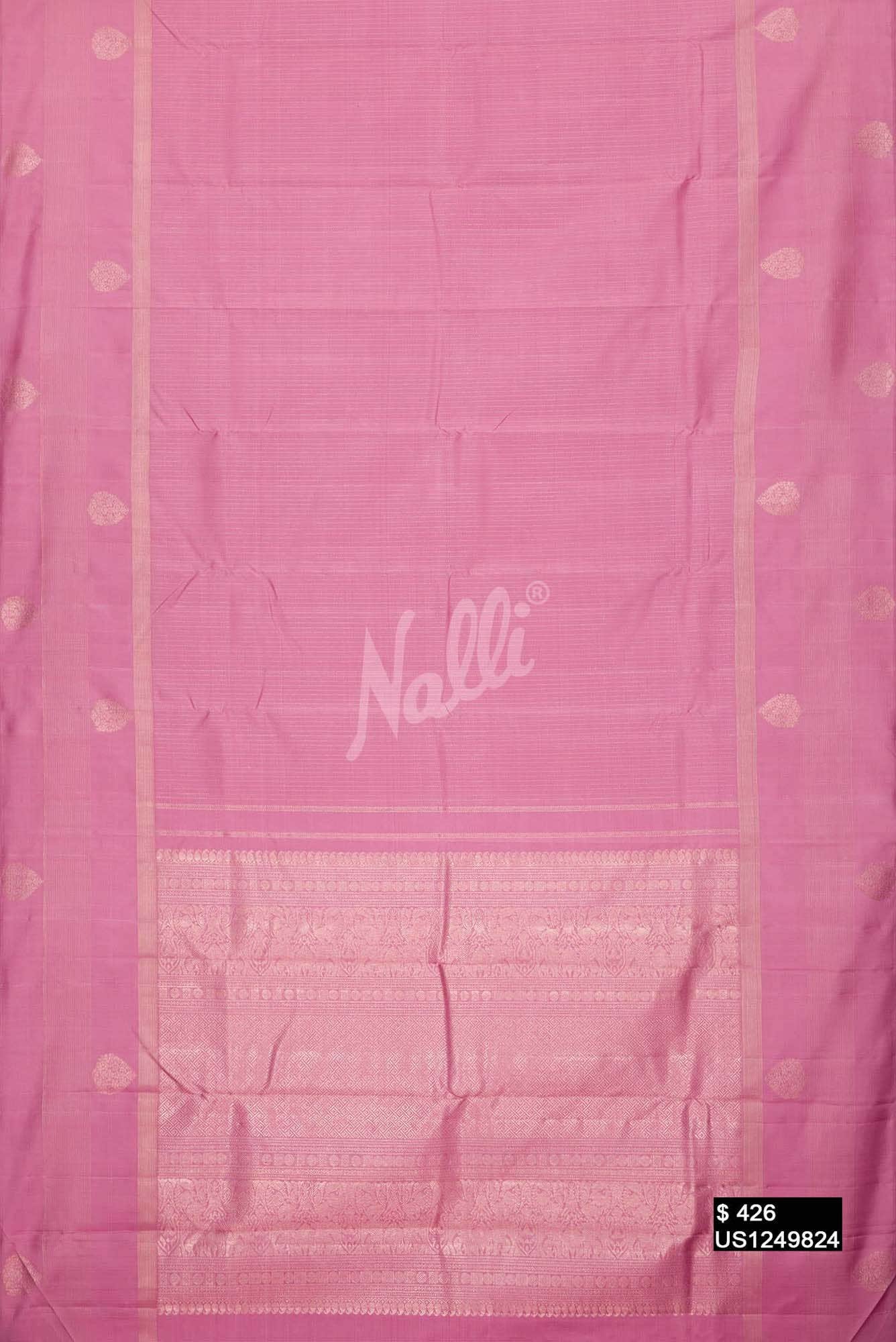 Pink Kanchipuram Silk Saree