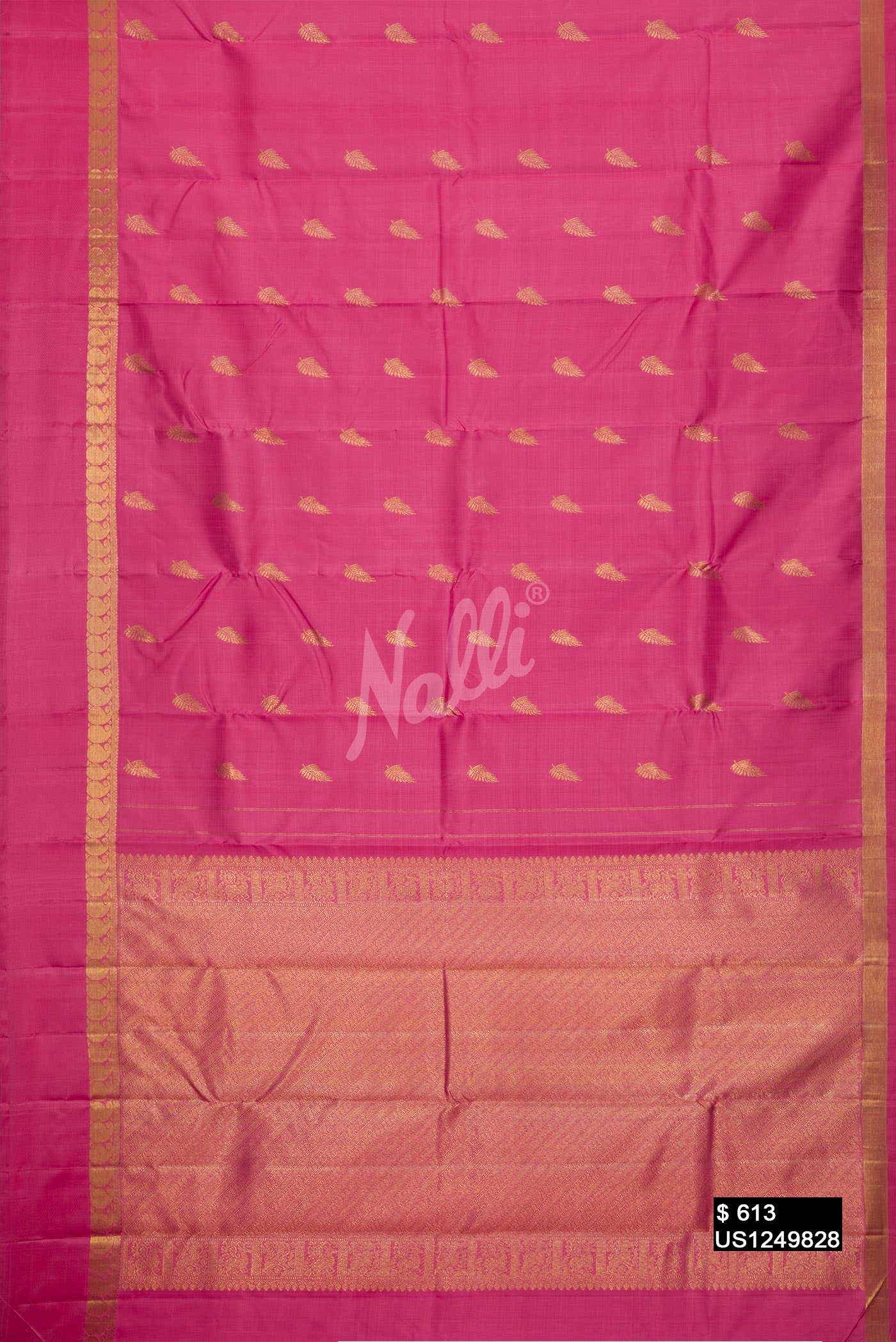 Pink Kanchipuram Silk Saree