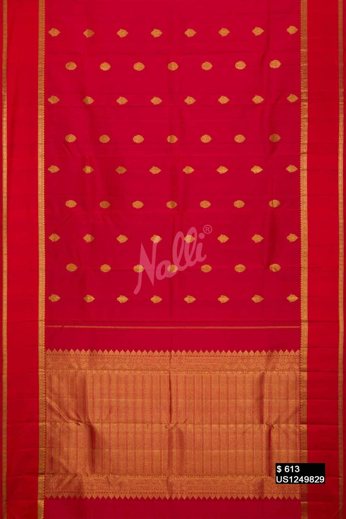 Red Kanchipuram Silk Saree