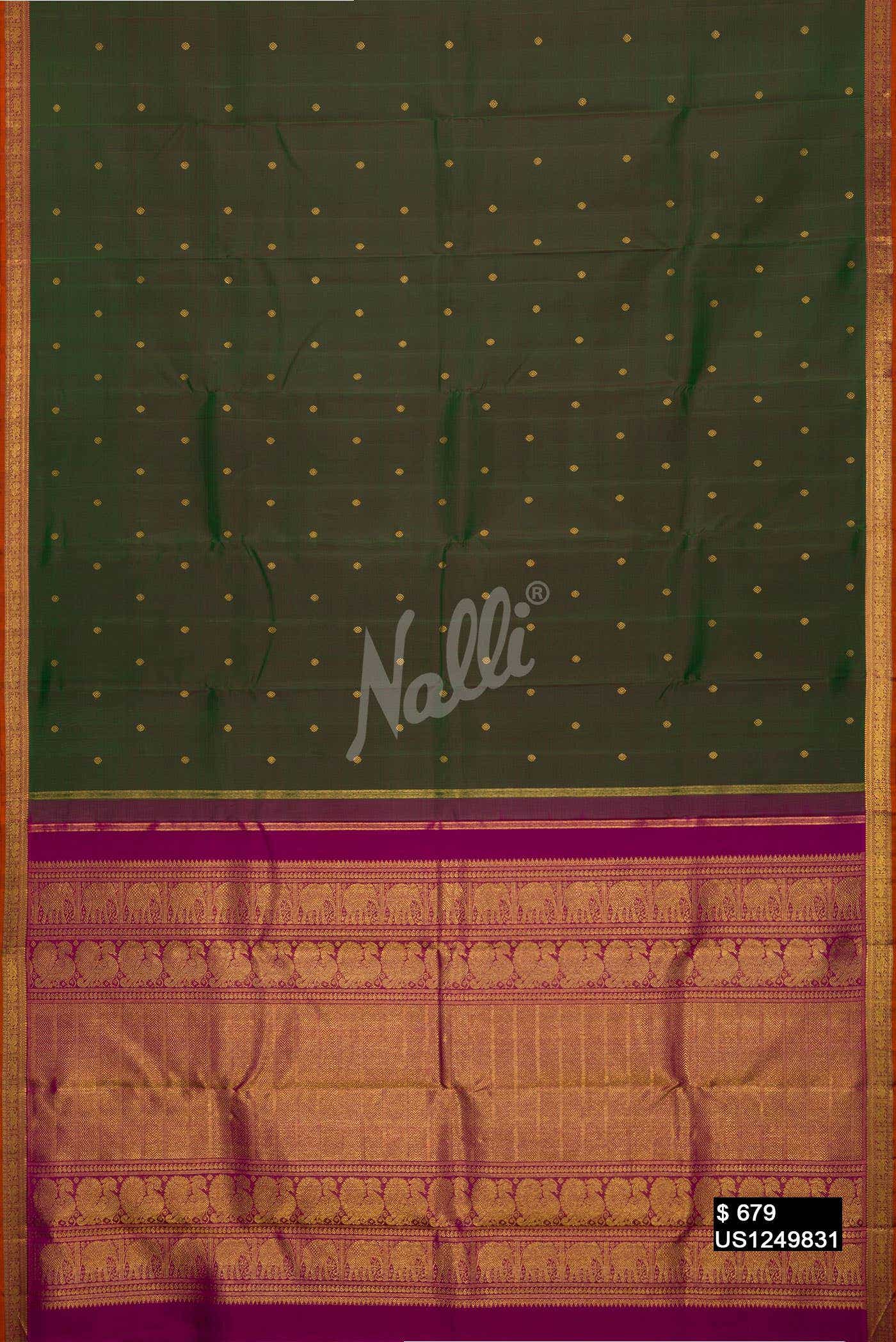 Green Kanchipuram Silk Saree