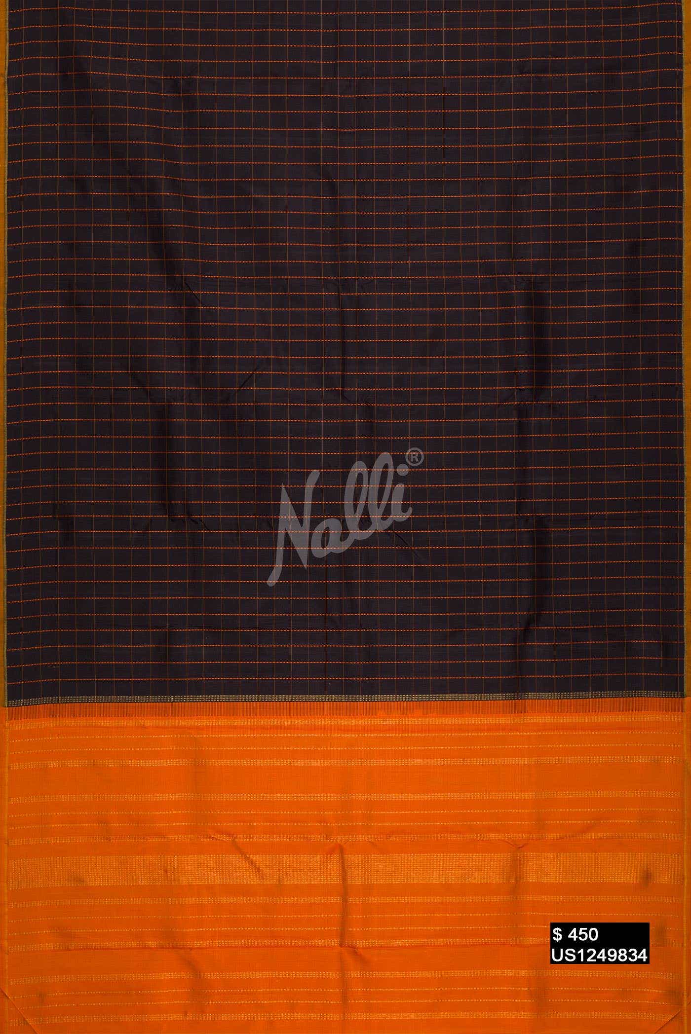 Brown Kanchipuram Silk Saree