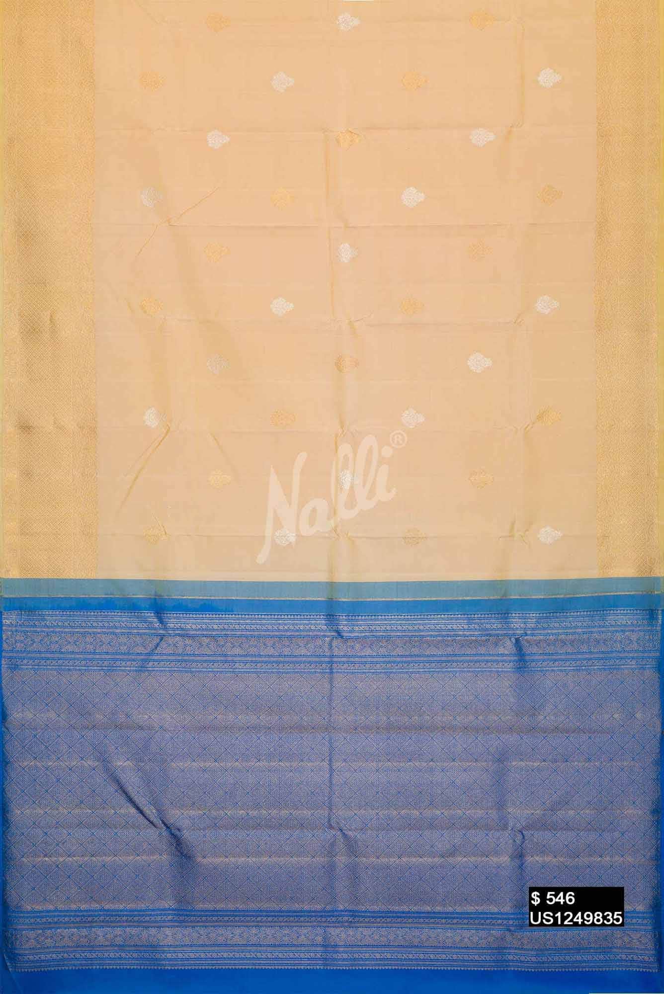 Sandal Kanchipuram Silk Saree