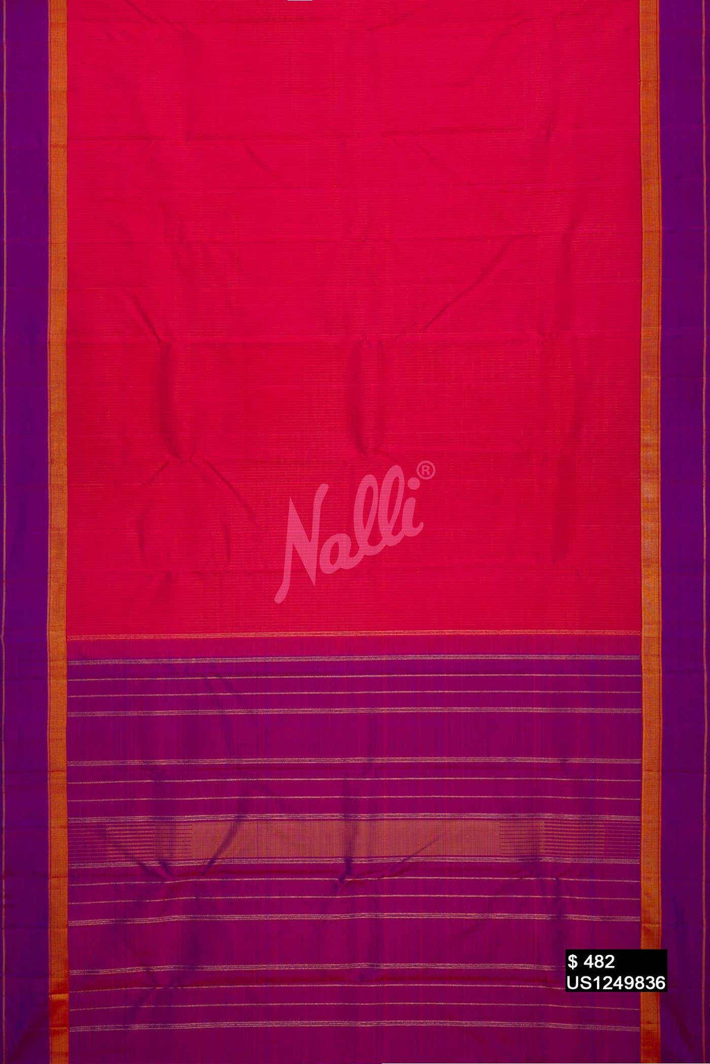 Pink Kanchipuram Silk Saree