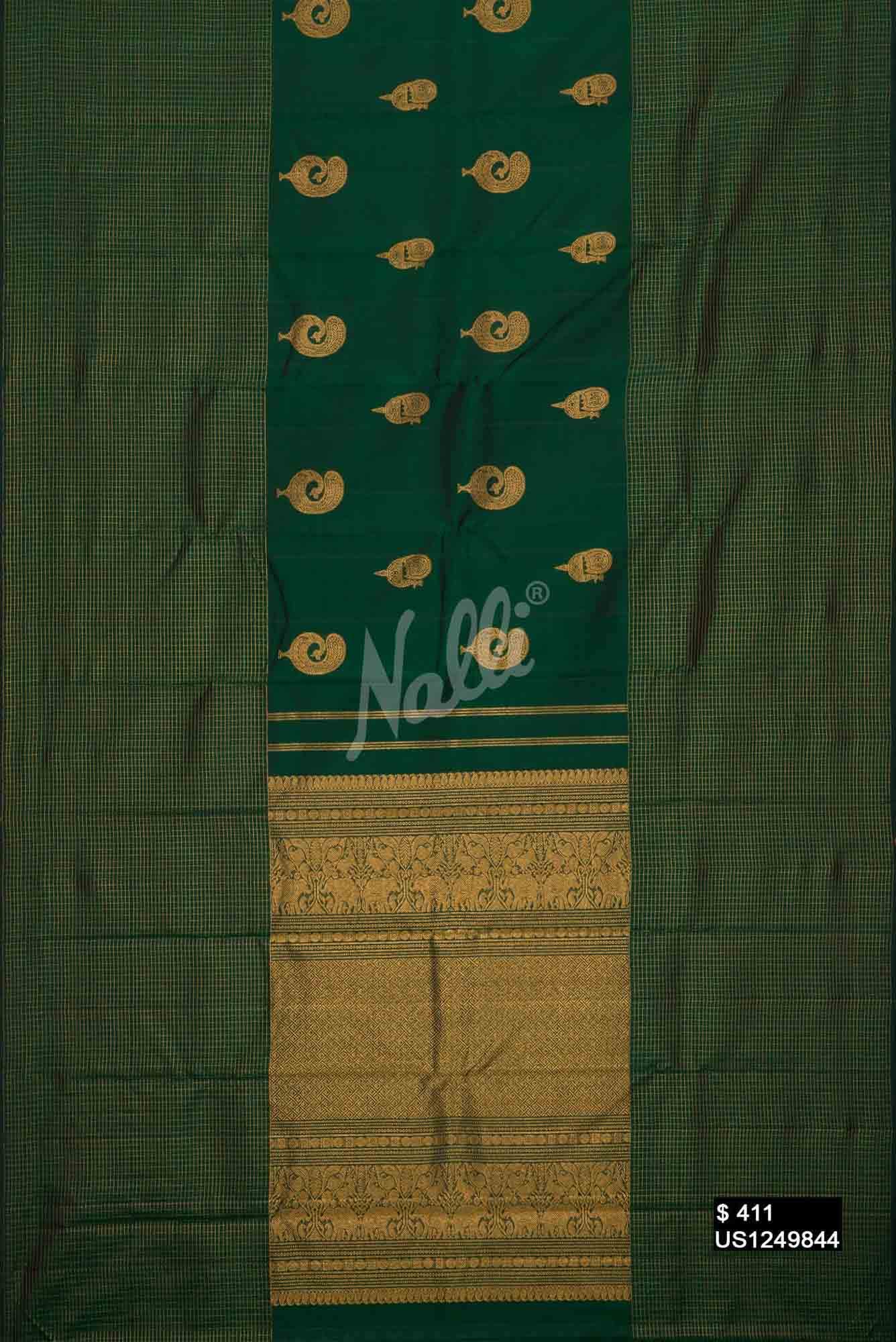 Green Kanchipuram Silk Saree