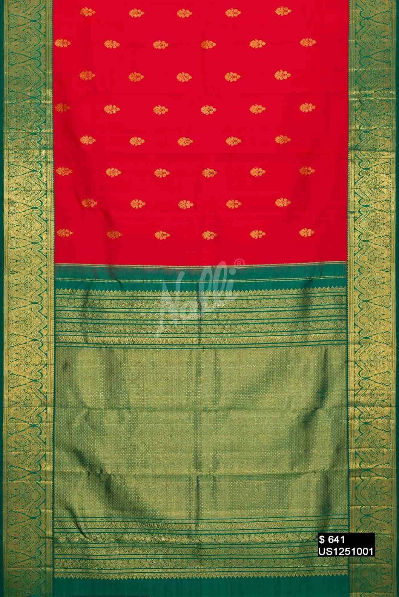 Red Kanchipuram Silk Saree