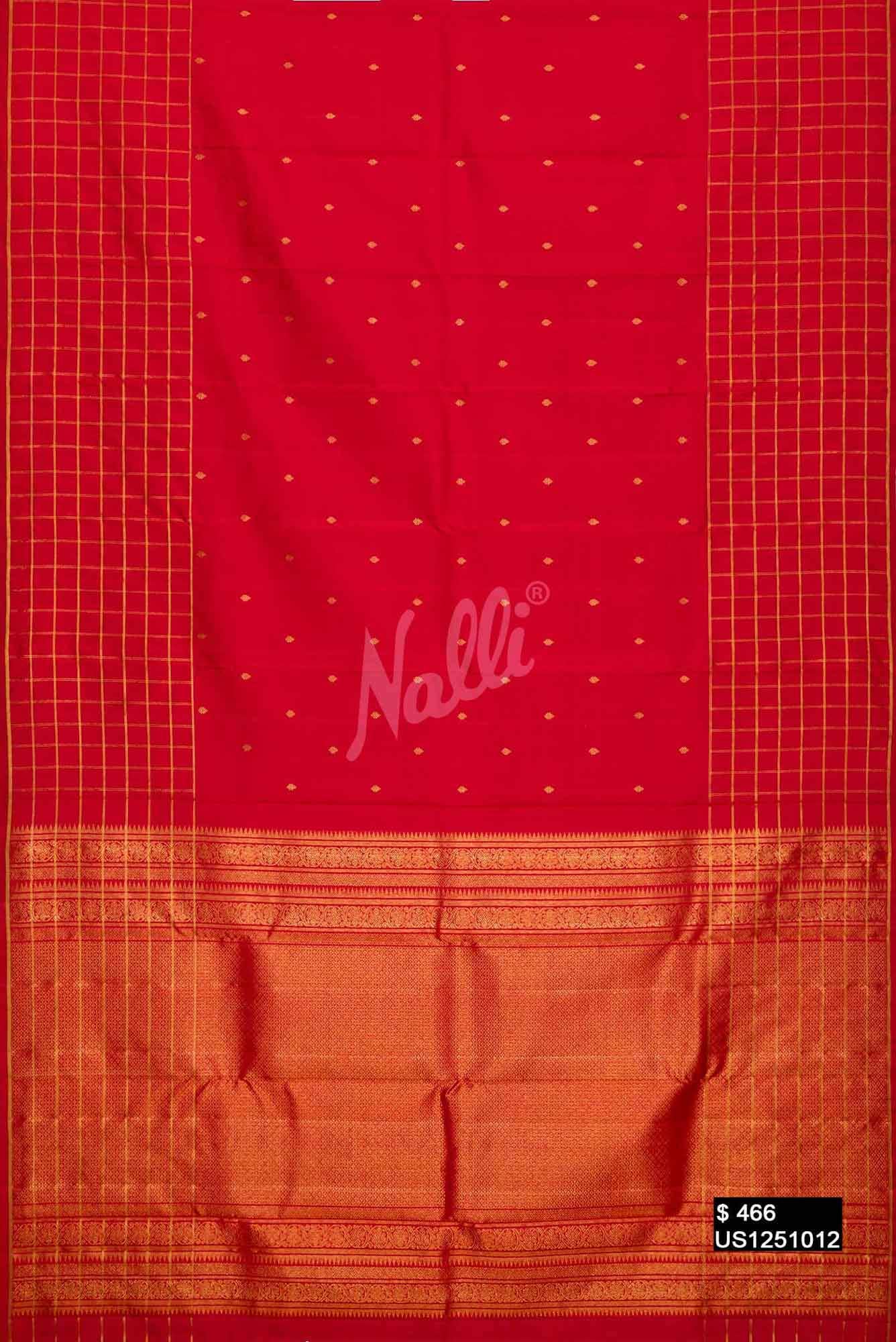 Red Kanchipuram Silk Saree
