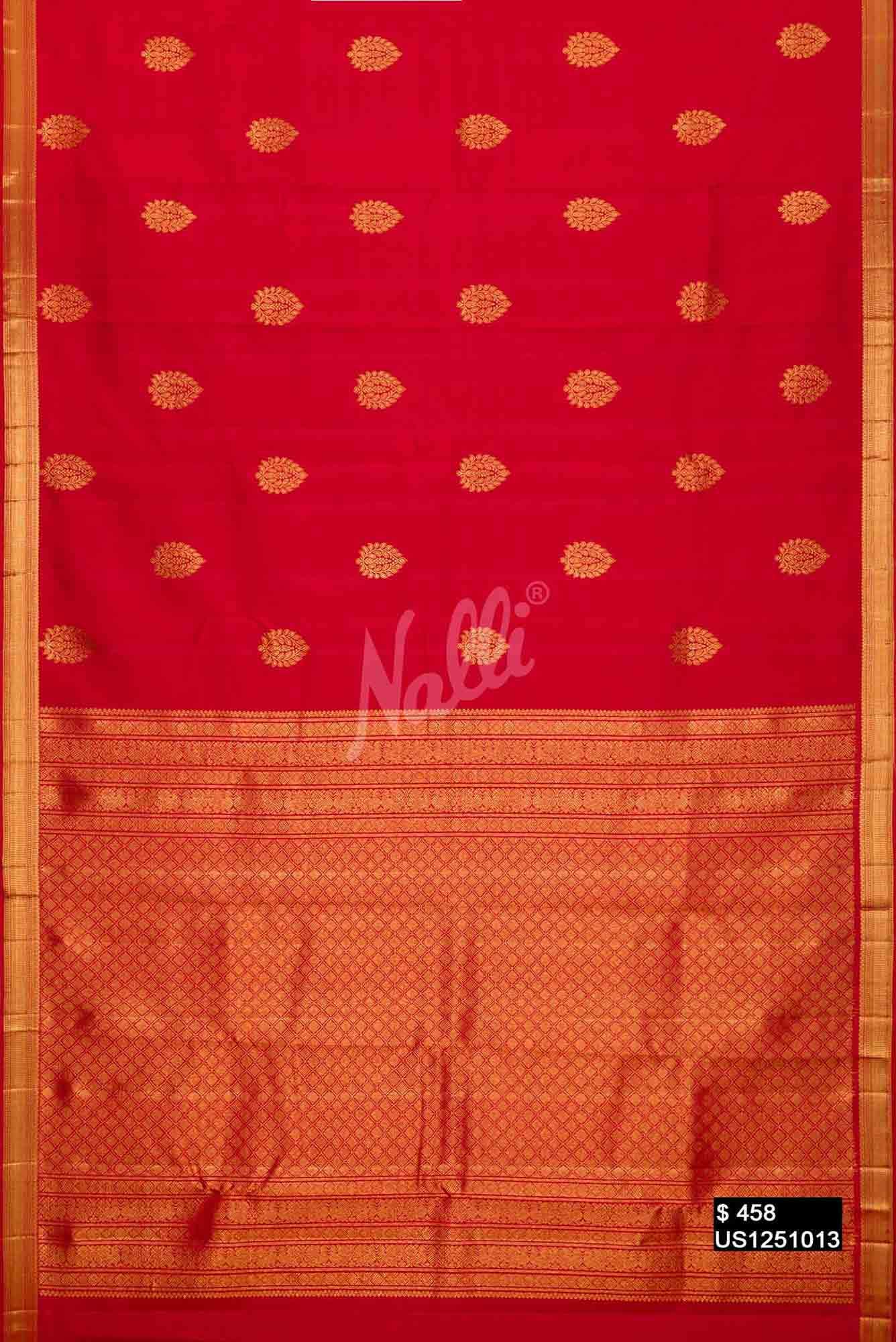 Red Kanchipuram Silk Saree