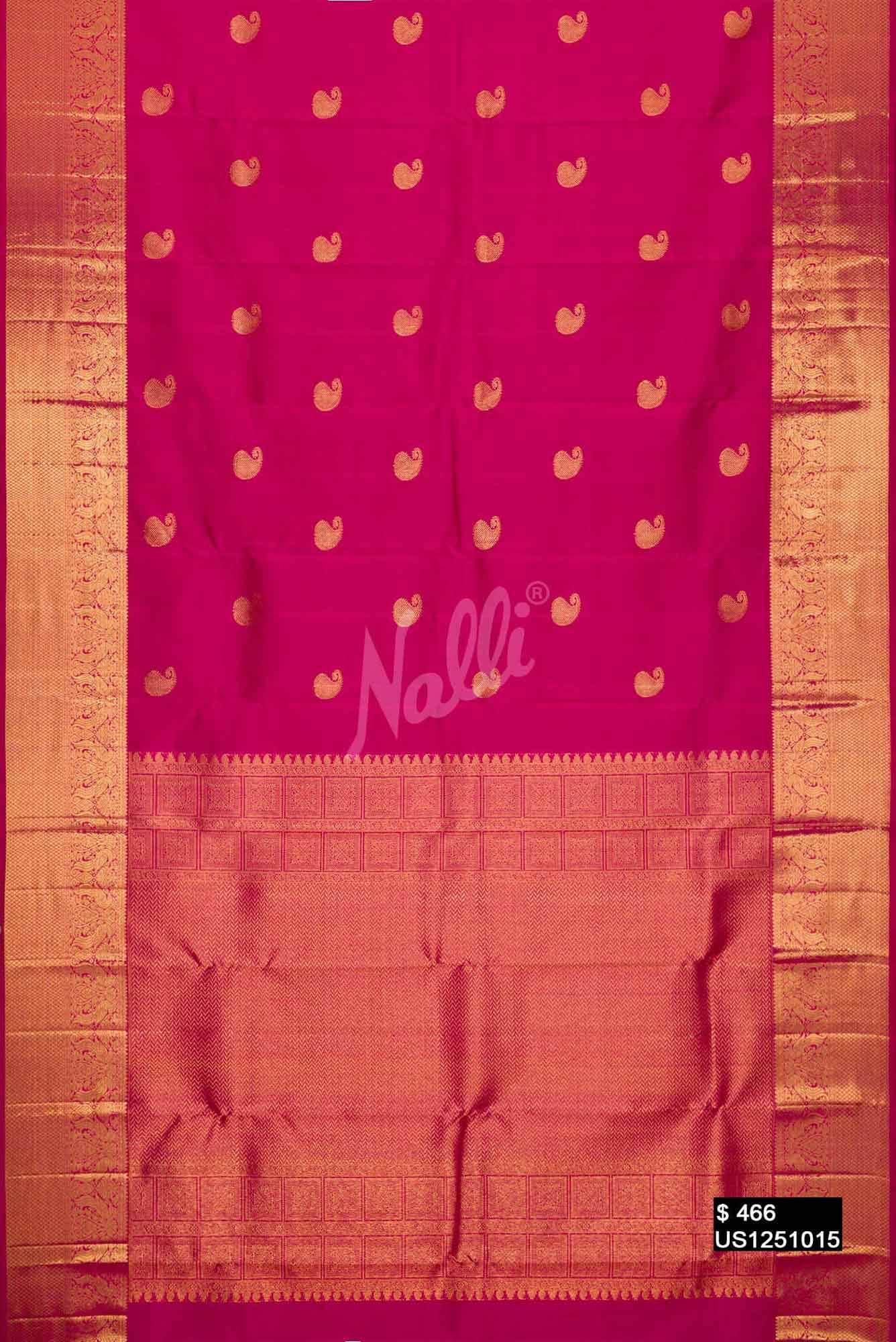 Pink Kanchipuram Silk Saree