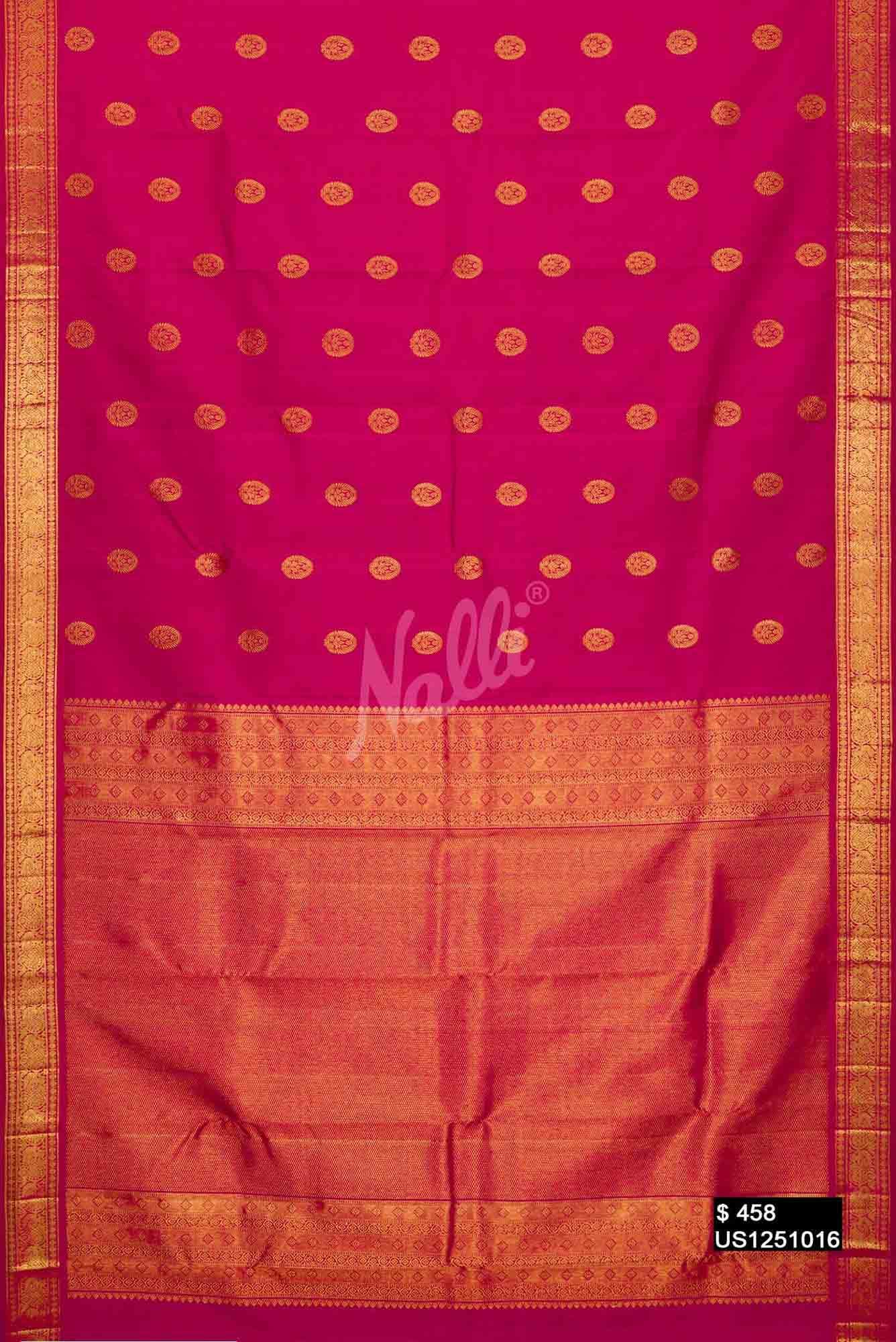 Pink Kanchipuram Silk Saree