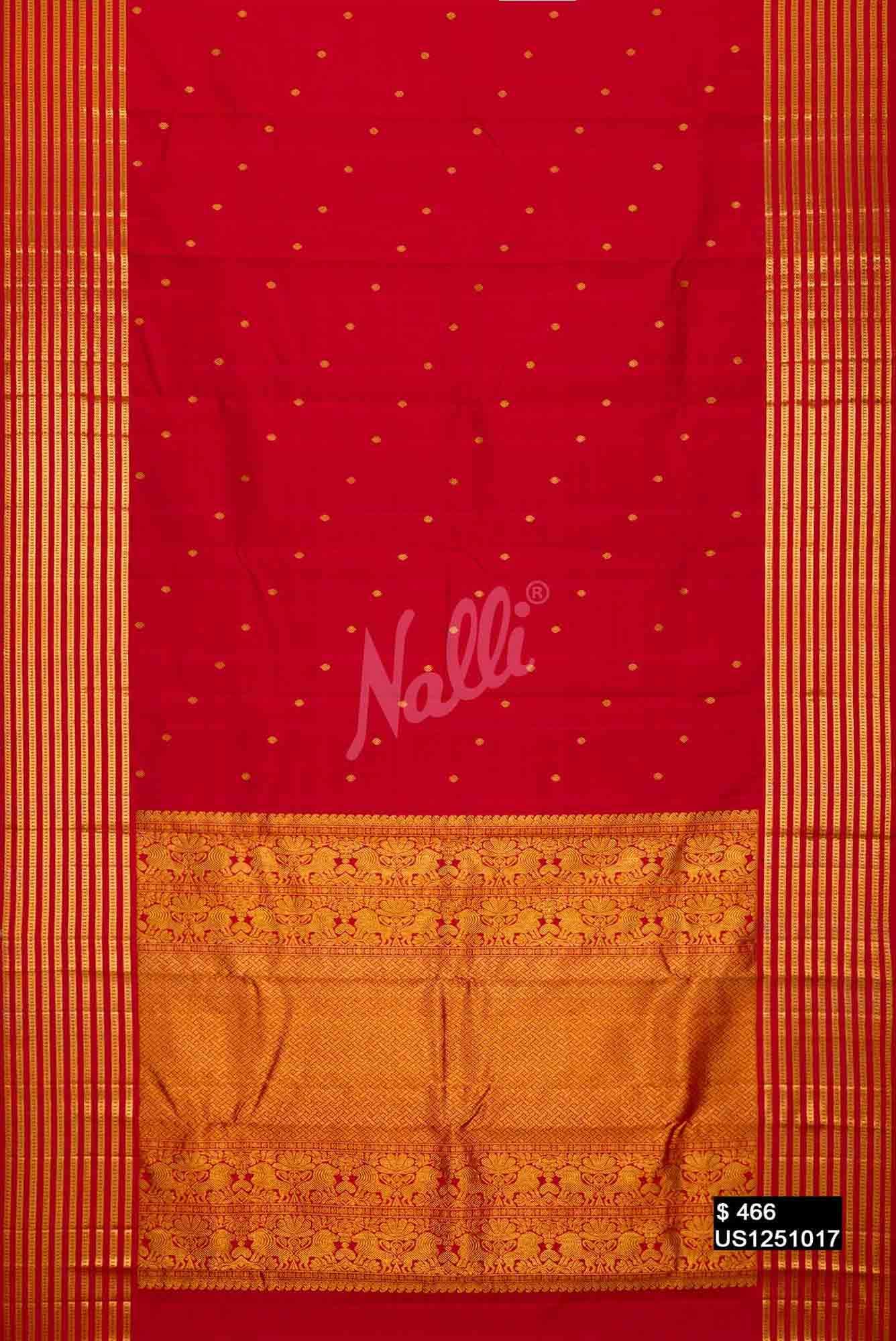 Red Kanchipuram Silk Saree