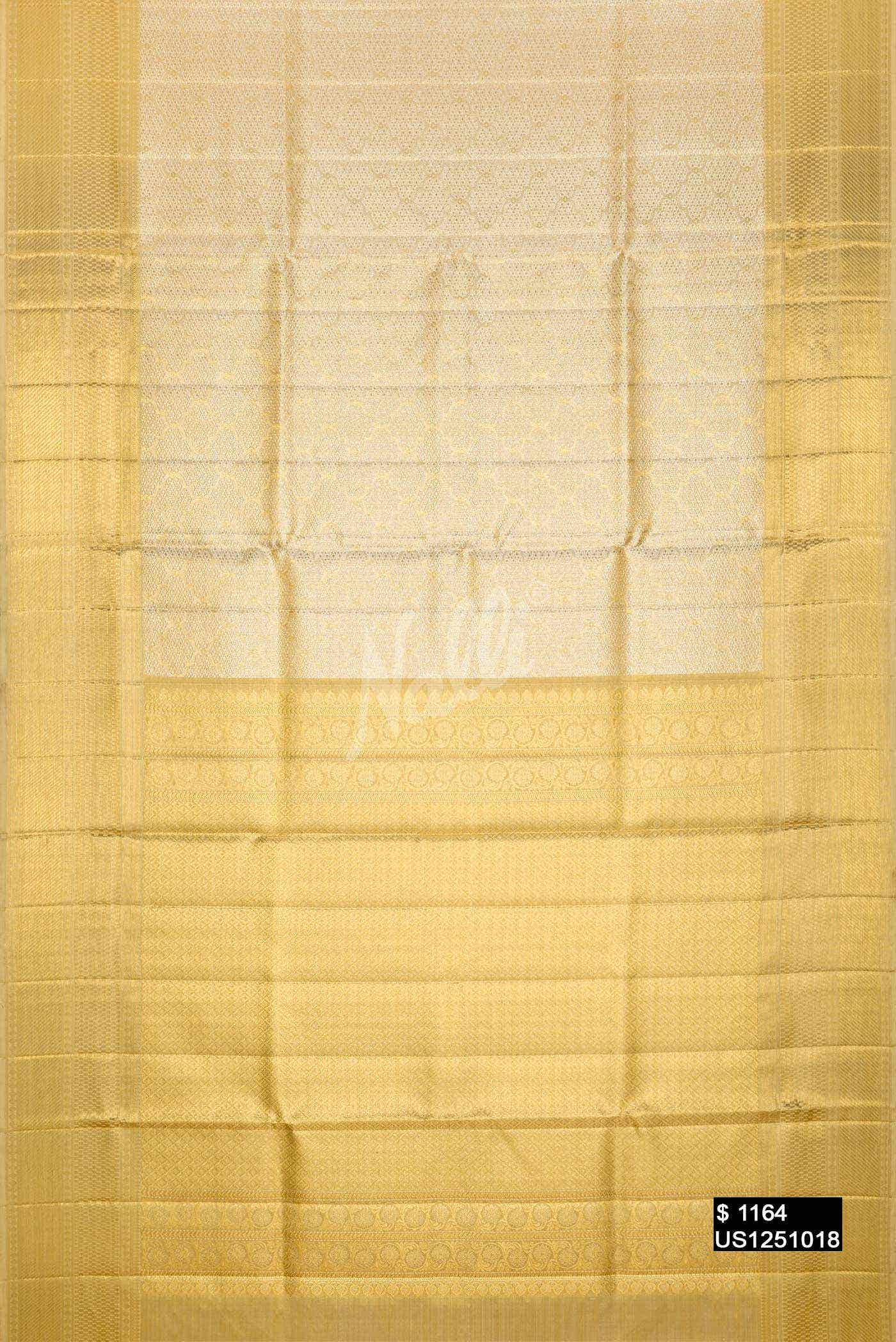 Gold Kanchipuram Tissue Silk Saree