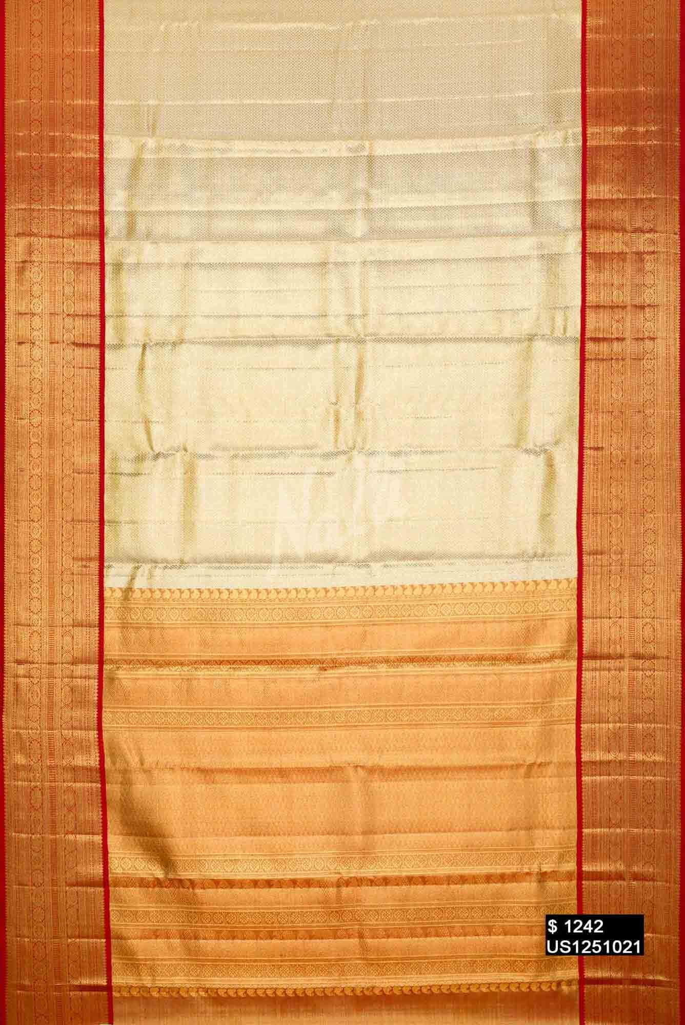Gold Kanchipuram Tissue Silk Saree